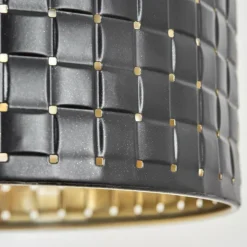 Applique murale Chabian Brun, Couleur bois, Noir, 1 lumière