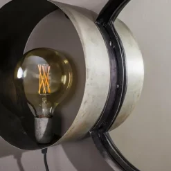 Applique murale Charger Argent Oxydé, 1 lumière