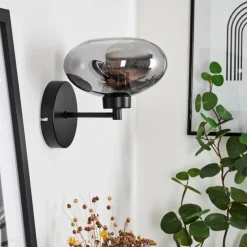 Applique murale Haikala Noir, 1 lumière