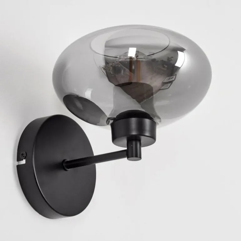 Applique murale Haikala Noir, 1 lumière