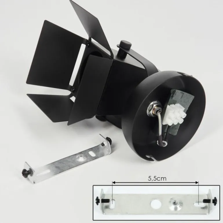 Applique murale Isanay LED Noir, 1 lumière