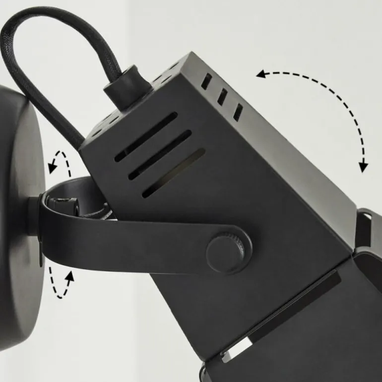 Applique murale Isanay LED Noir, 1 lumière