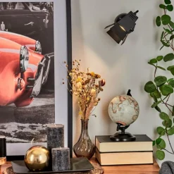 Applique murale Isanay LED Noir, 1 lumière