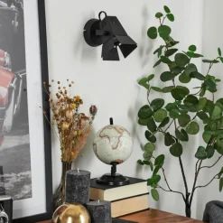 Applique murale Isanay LED Noir, 1 lumière