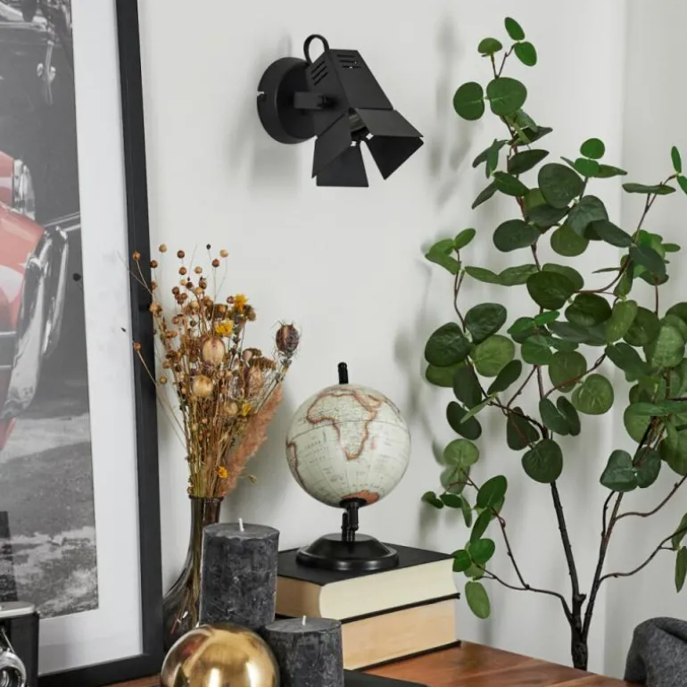 Applique murale Isanay LED Noir, 1 lumière