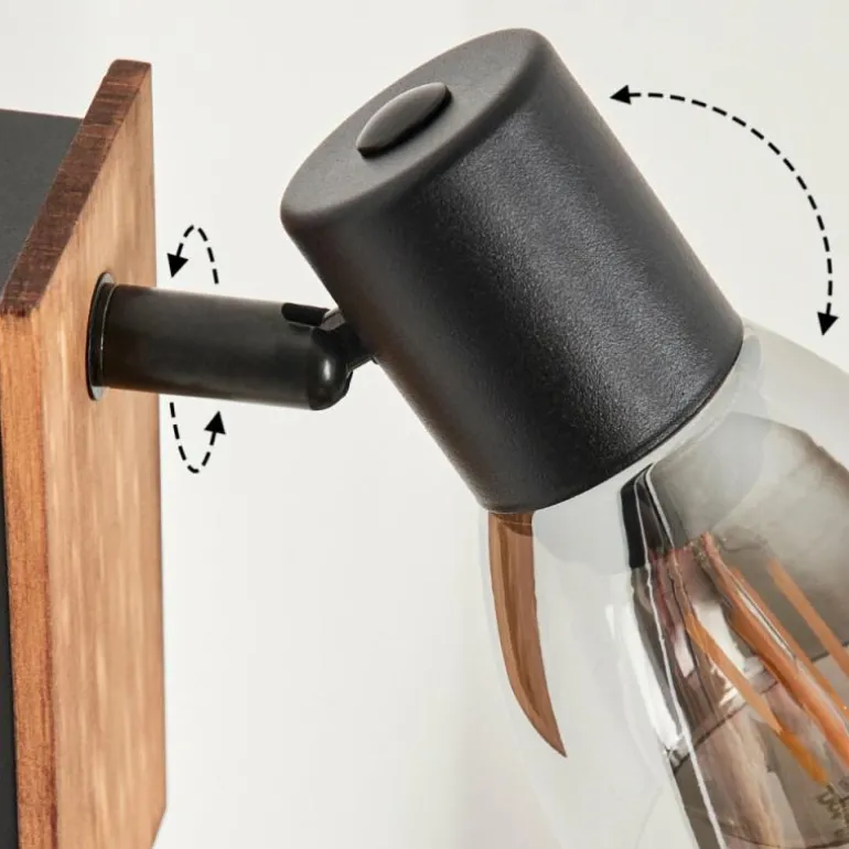 Applique murale Murianette Écru, Noir, 1 lumière