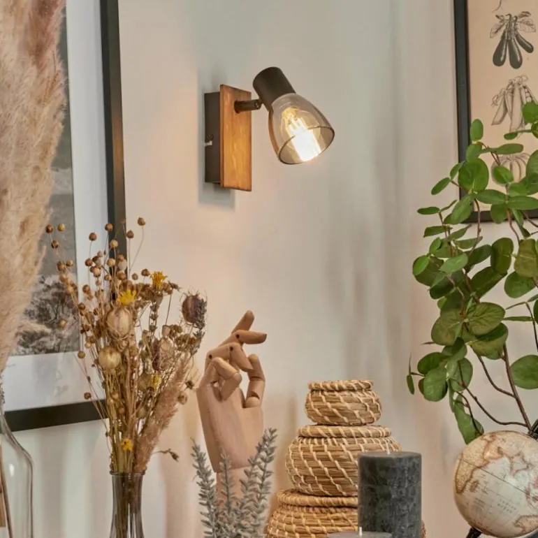 Applique murale Murianette Écru, Noir, 1 lumière