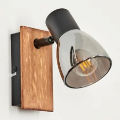 Applique murale Murianette Écru, Noir, 1 lumière