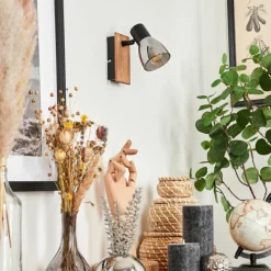 Applique murale Murianette Écru, Noir, 1 lumière