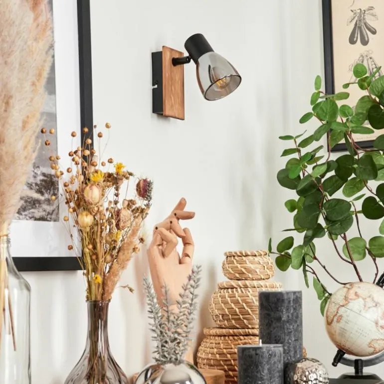 Applique murale Murianette Écru, Noir, 1 lumière