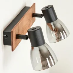 Applique murale Murianette Écru, Noir, 2 lumières