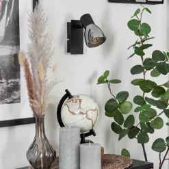 Applique murale Murianette Noir, 1 lumière