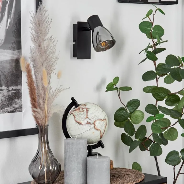 Applique murale Murianette Noir, 1 lumière