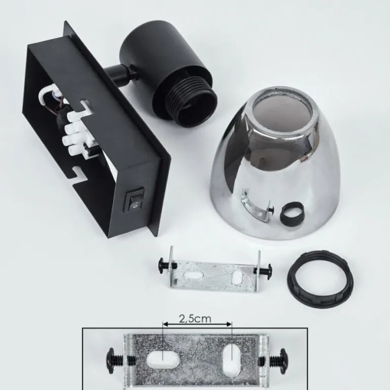 Applique murale Murianette Noir, 1 lumière