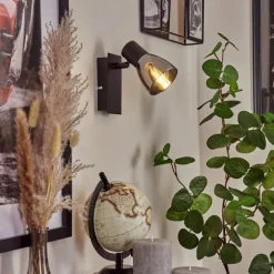 Applique murale Murianette Noir, 1 lumière