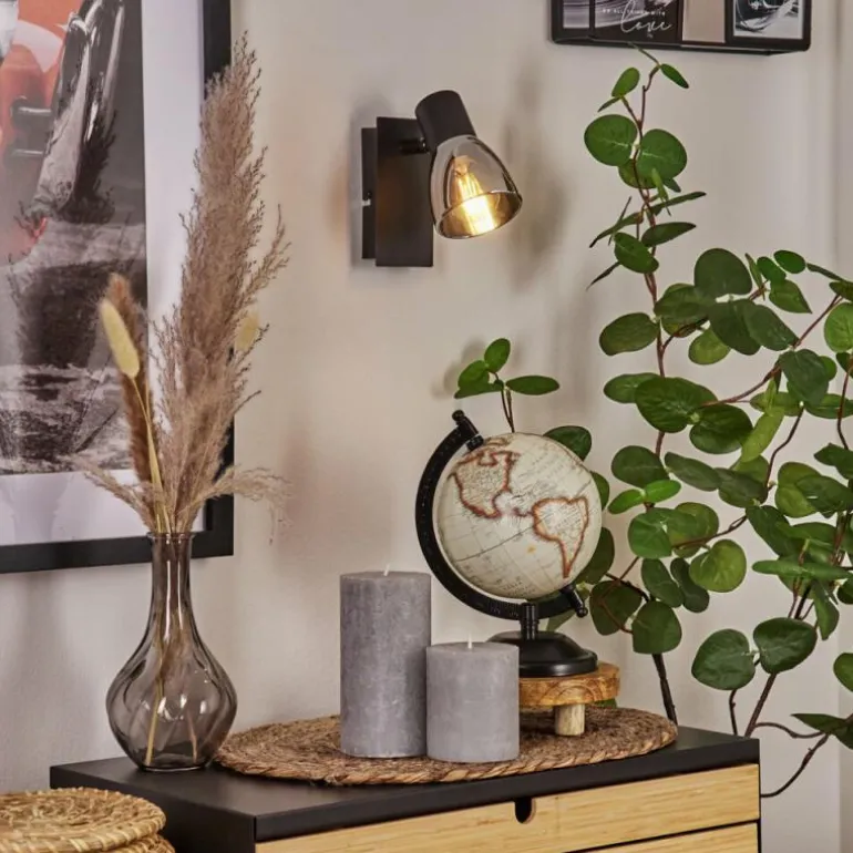 Applique murale Murianette Noir, 1 lumière