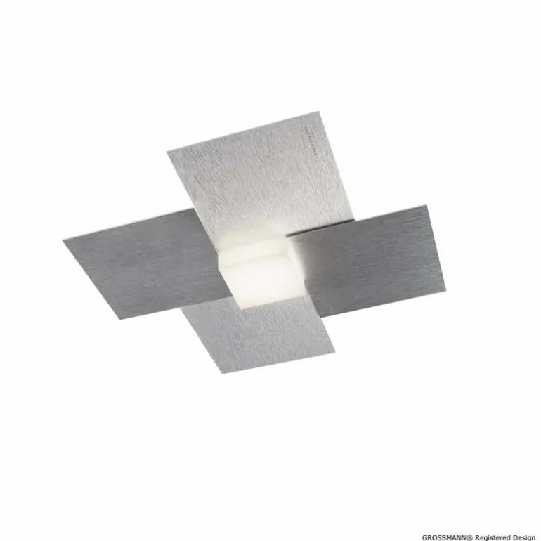 Applique murale / Plafonnier Grossmann CREO LED Aluminium, 1 lumière