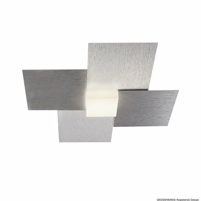 Applique murale / Plafonnier Grossmann CREO LED Aluminium, 1 lumière