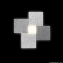 Applique murale / Plafonnier Grossmann CREO LED Aluminium, 1 lumière