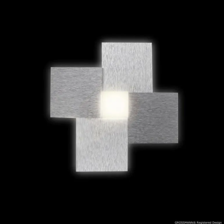 Applique murale / Plafonnier Grossmann CREO LED Aluminium, 1 lumière