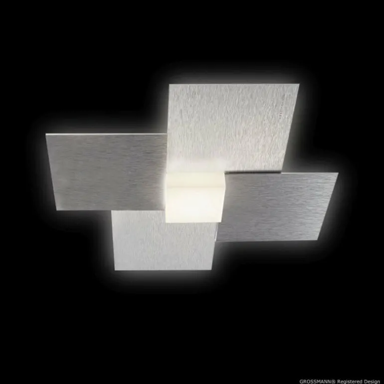 Applique murale / Plafonnier Grossmann CREO LED Aluminium, 1 lumière