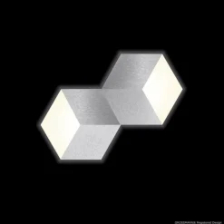 Applique murale / Plafonnier Grossmann GEO LED Aluminium, 2 lumières
