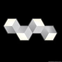 Applique murale / Plafonnier Grossmann GEO LED Aluminium, 4 lumières