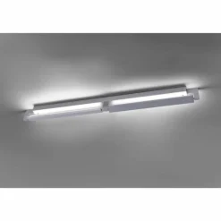 Applique Murale / Plafonnier Paul Neuhaus Q-Matteo LED Aluminium, 2 lumières, Télécommandes