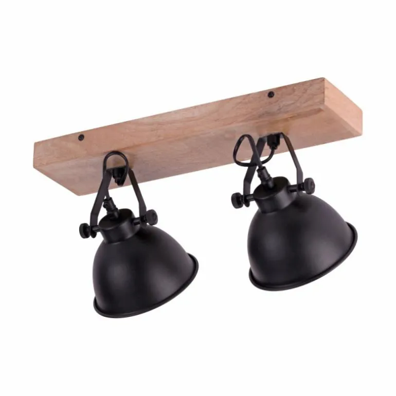 Applique murale / Plafonnier Leuchten Direkt Noir, 2 lumières