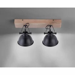 Applique murale / Plafonnier Leuchten Direkt Noir, 2 lumières