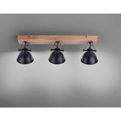 Applique murale / Plafonnier Leuchten Direkt Noir, 3 lumières