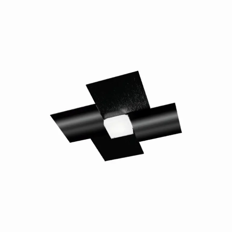 Applique murale / Plafonnier Grossmann CREO LED Noir, 1 lumière
