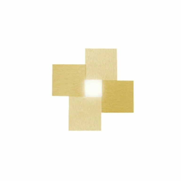 Applique murale / Plafonnier Grossmann CREO LED Laiton, 1 lumière