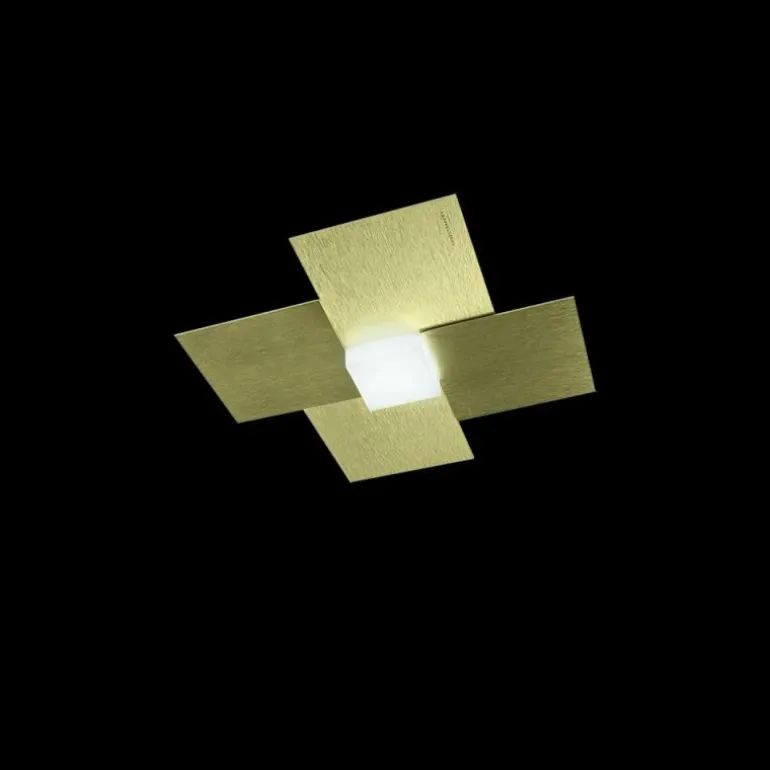 Applique murale / Plafonnier Grossmann CREO LED Laiton, 1 lumière