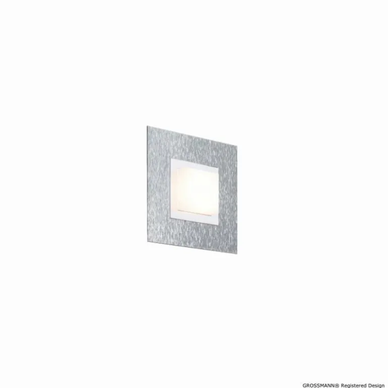 Applique murale / Plafonnier Grossmann BASIC LED Aluminium, 1 lumière