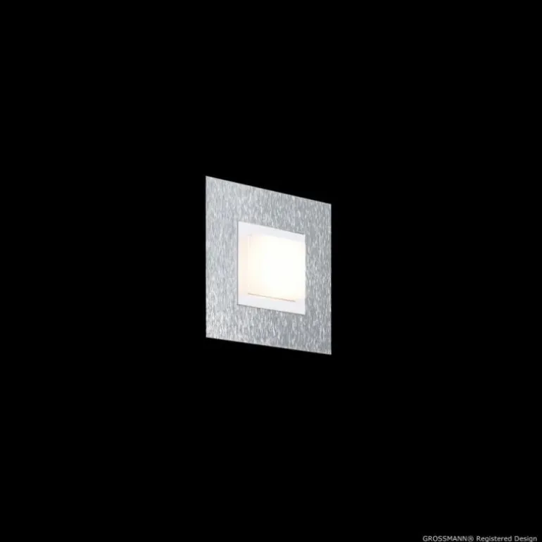 Applique murale / Plafonnier Grossmann BASIC LED Aluminium, 1 lumière