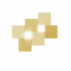 Applique murale / Plafonnier Grossmann CREO LED Laiton, 2 lumières