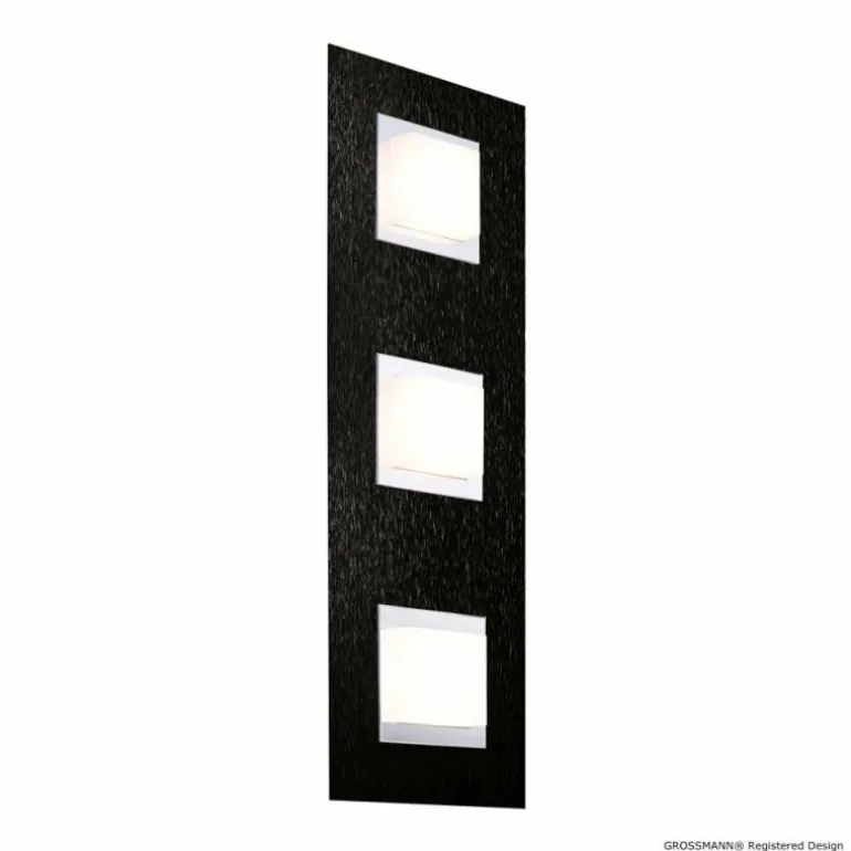 Applique murale / Plafonnier Grossmann BASIC LED Noir, 3 lumières