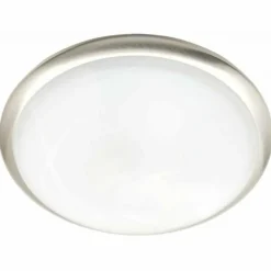 Applique murale / Plafonnier Brilliant Tunis Acier inoxydable, 1 lumière