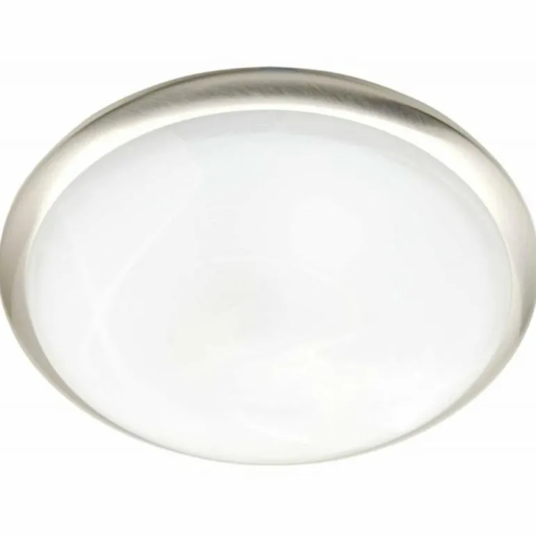 Applique murale / Plafonnier Brilliant Tunis Acier inoxydable, 1 lumière