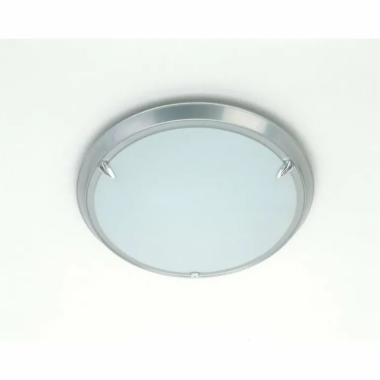 Applique murale / Plafonnier Brilliant Livorno Titane, 1 lumière