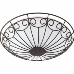 Applique murale / Plafonnier Eglo COLTI Brun foncé