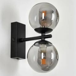 Applique murale Remaisnil Noir, 2 lumières