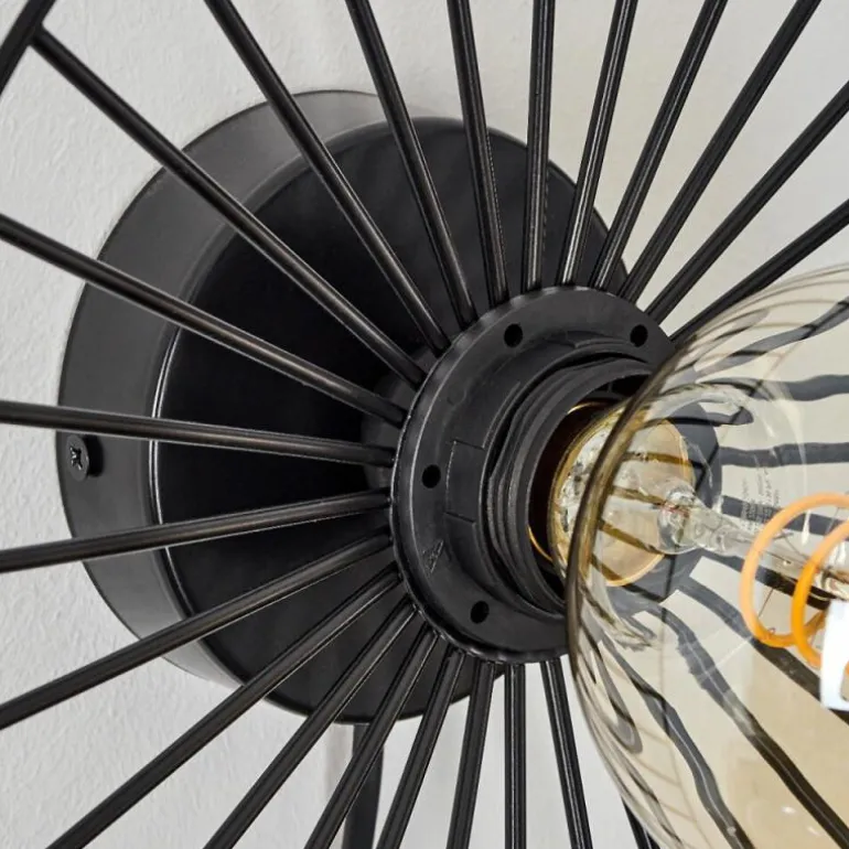 Applique murale Rossedalen Noir, 1 lumière