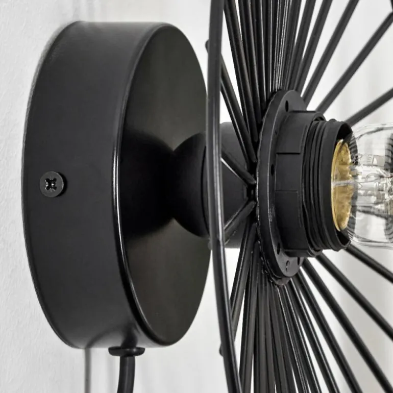 Applique murale Rossedalen Noir, 1 lumière