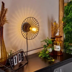 Applique murale Rossedalen Noir, 1 lumière