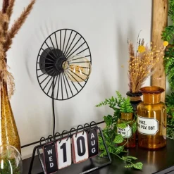 Applique murale Rossedalen Noir, 1 lumière