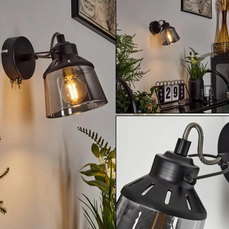 Applique murale Safari Noir, 1 lumière