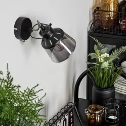 Applique murale Safari Noir, 1 lumière