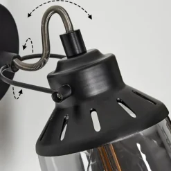 Applique murale Safari Noir, 1 lumière